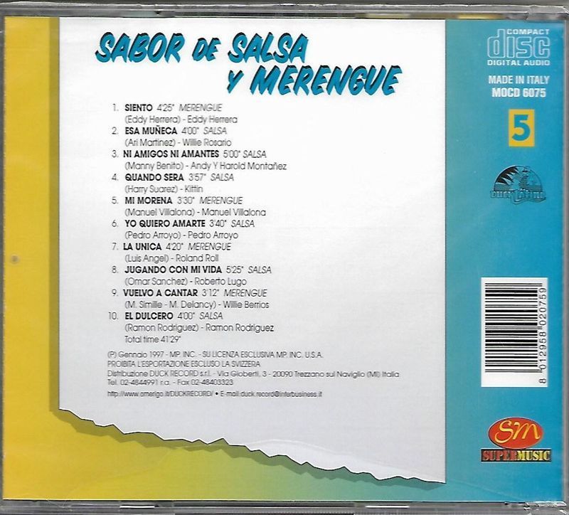 Sabor De Salsa Y Merengue Vol.5