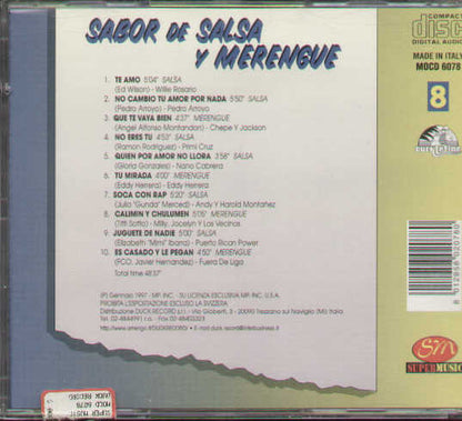 Sabor De Salsa Y Merengue Vol.8