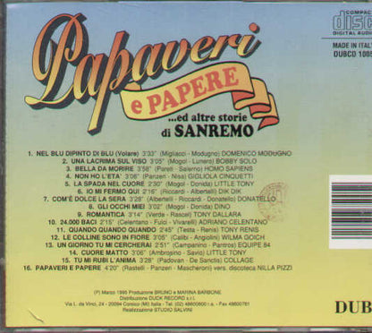 Papaveri E Papere Ed Altre Storie Di Sanremo