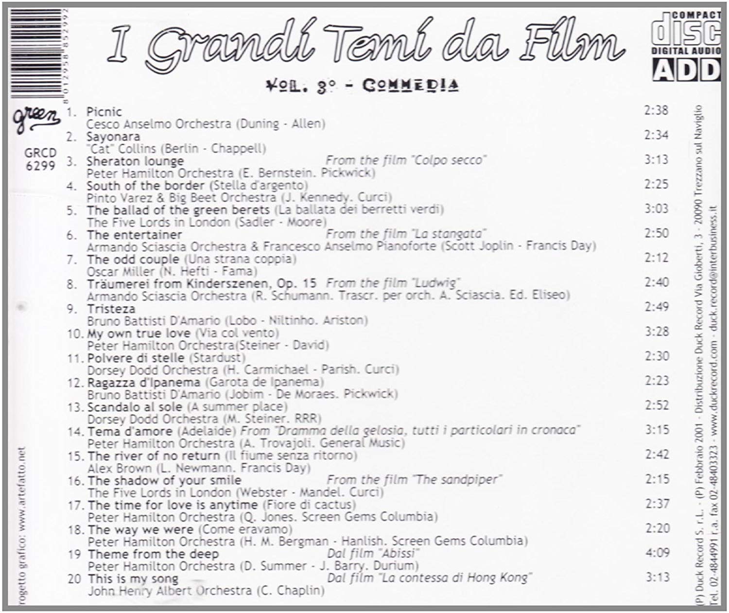 I Grandi Temi Da Film Vol.3 Commedia