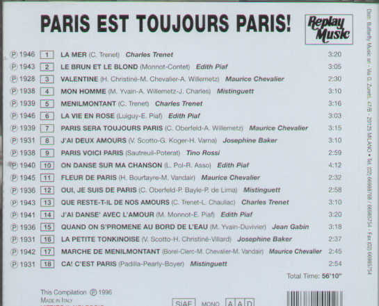 Paris Est Toujours Paris!