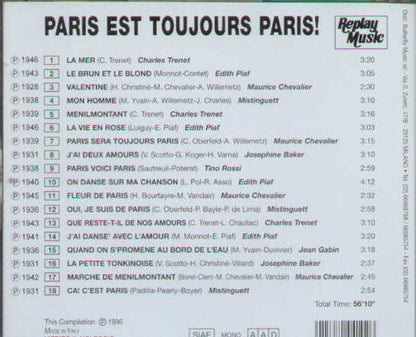 Paris Est Toujours Paris!