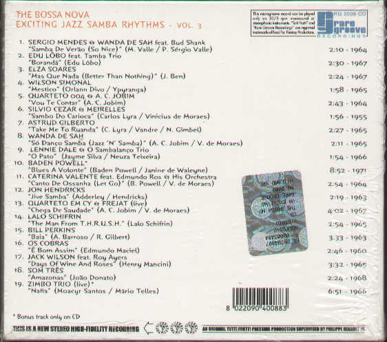The Bossa Nova Exciting Jazz Samba Rhythms Vol.3