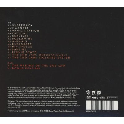 The 2Nd Law Cd + Dvd