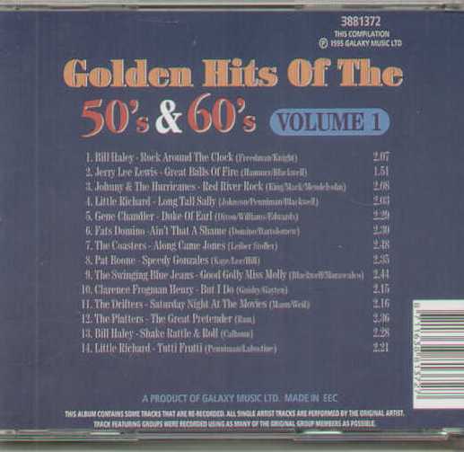 Golden Hits Of The 50'S & 60'S Volume 1