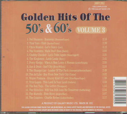 Golden Hits Of The 50'S & 60'S Volume 3