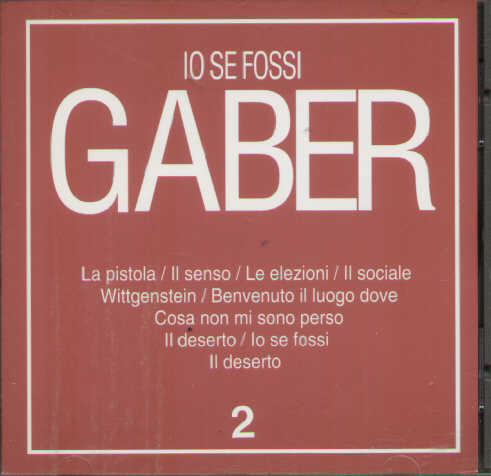 Io Se Fossi Gaber Vol.2