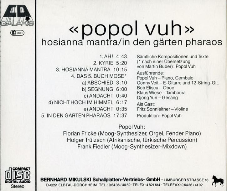 Hosianna Mantra / In Den Garten Pharaos