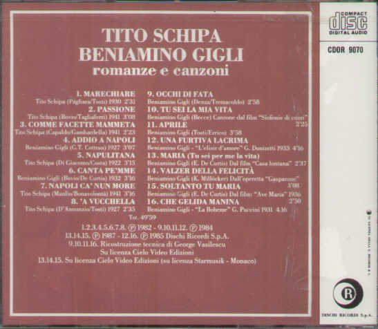Romanze E Canzoni