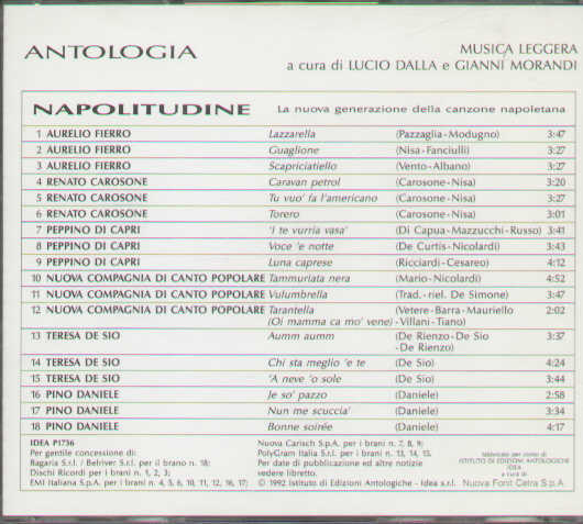 Antologia Di Musica Leggera