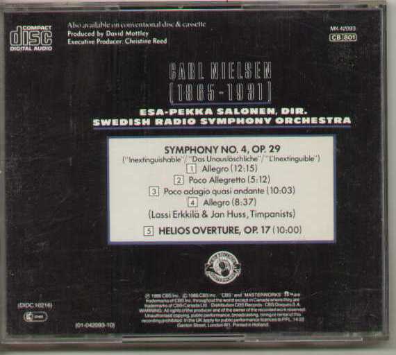 Symphony No.4 The Inextinguishable - Helios Overture