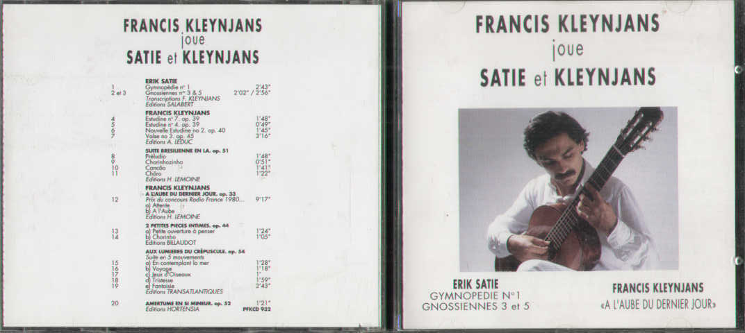 Joue Satie Et Kleynjans