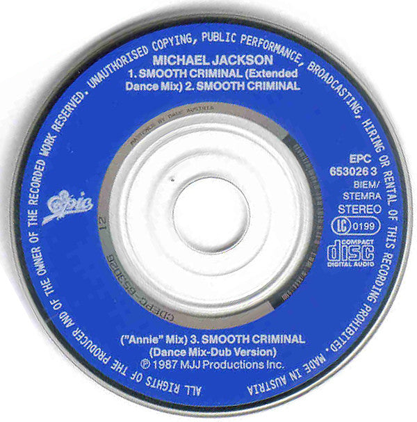 Smooth Criminal 3 Inch