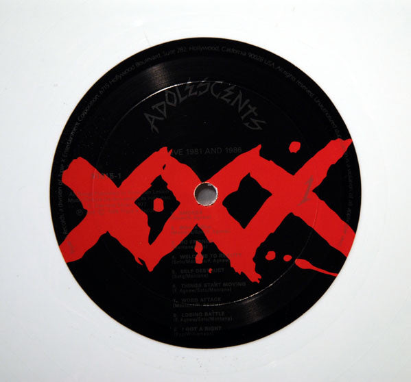 Live 1981 And 1986 White Vinyl