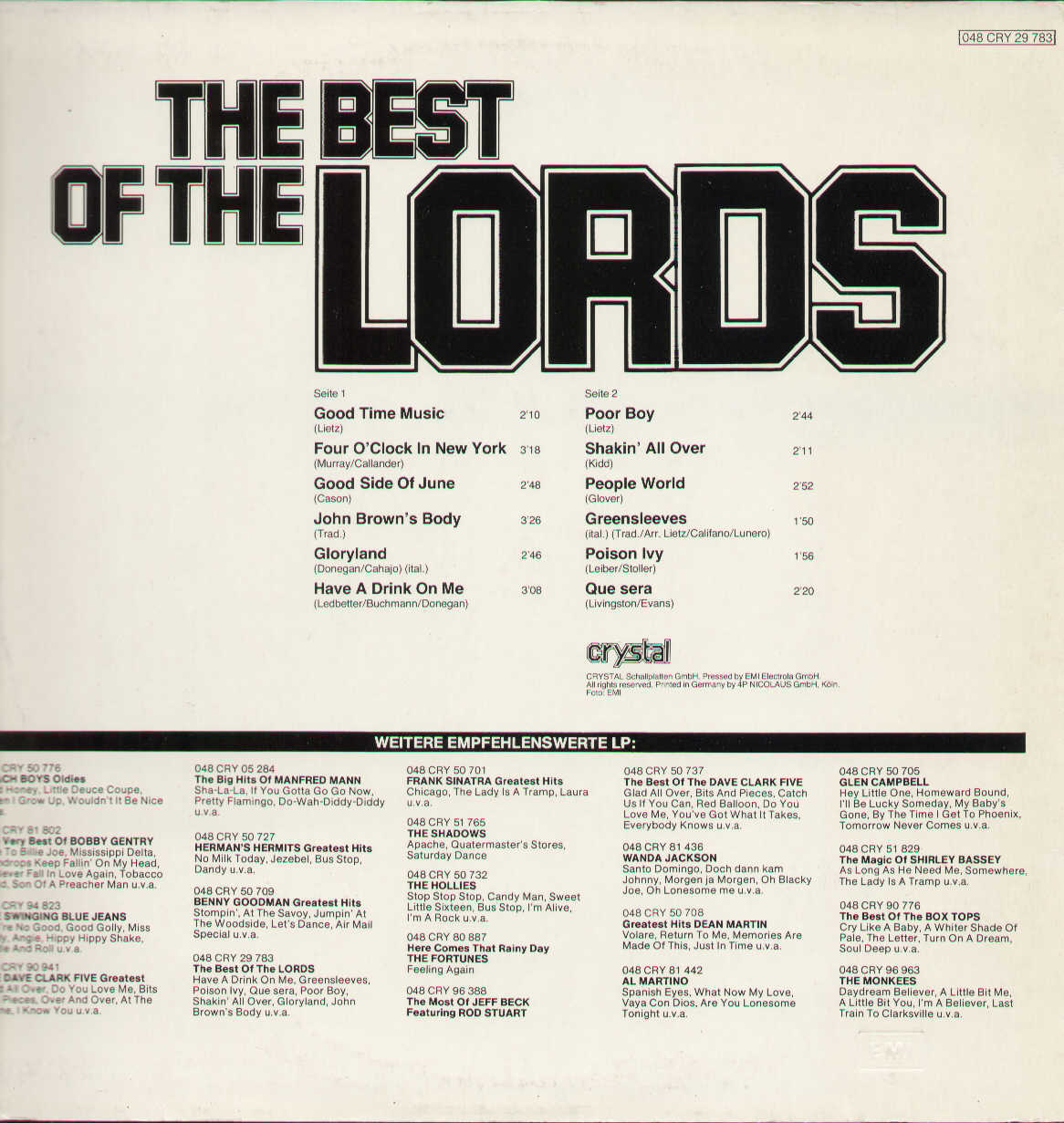 The Best Of The Lords