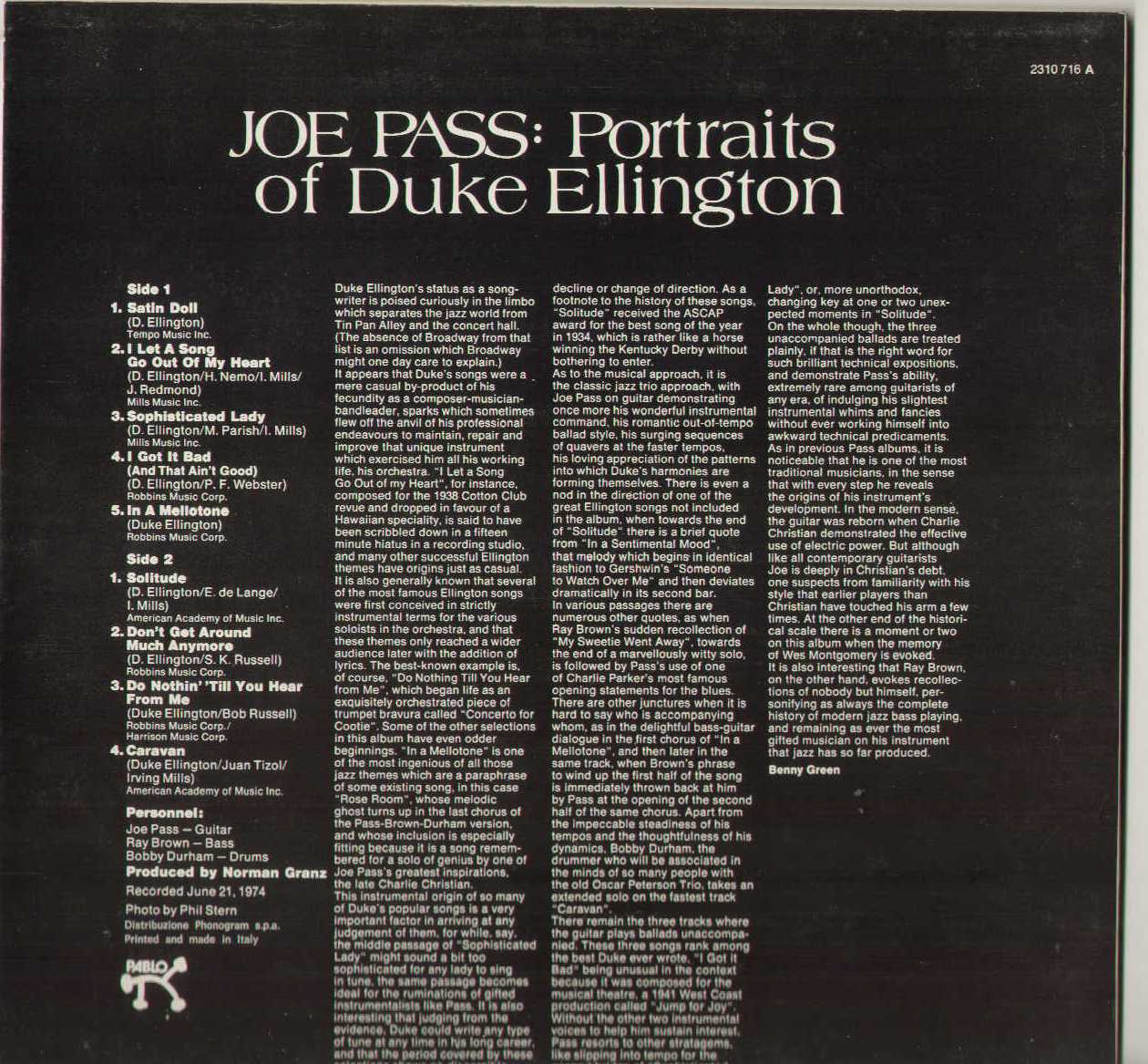Portraits Of Duke Ellington