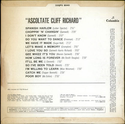 Ascoltate Cliff Richard