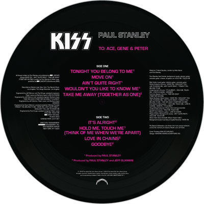 Paul Stanley Limited Edition Picture Disc