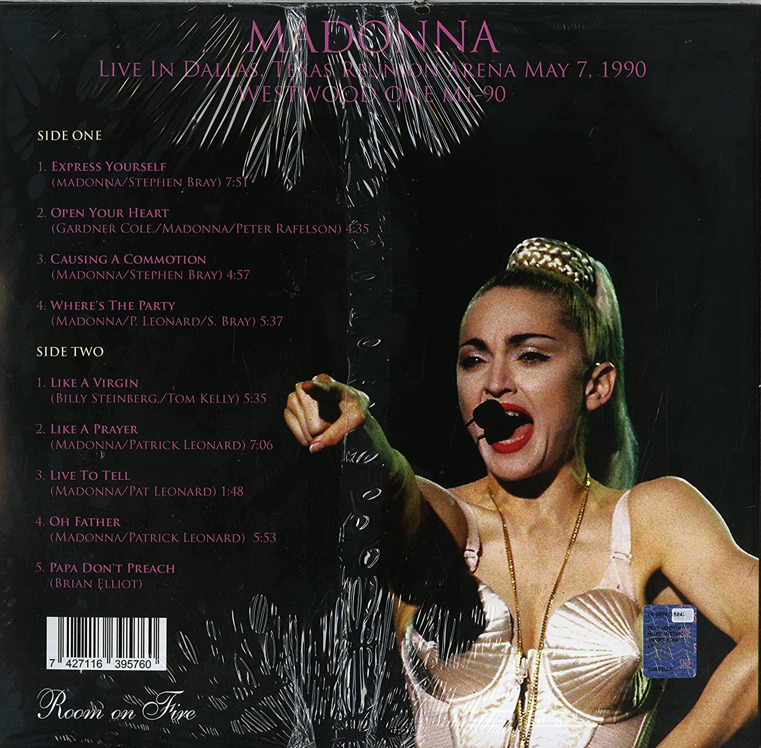 Live In Dallas Texas Reunion Arena May 7 1990