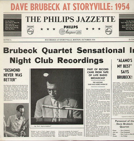 Dave Brubeck At Storyville 1954