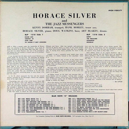 The Horace Silver And The Jazz Messengers Blp1518