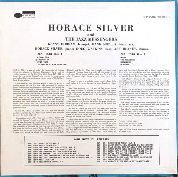 Horace Silver And The Jazz Messengers Bst81518