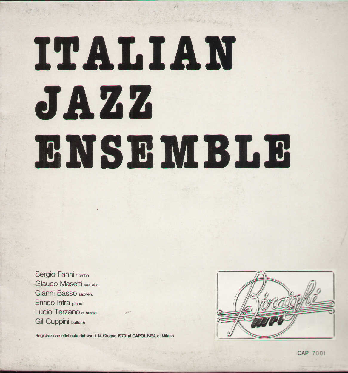 Italian Jazz Ensemble Cap7001