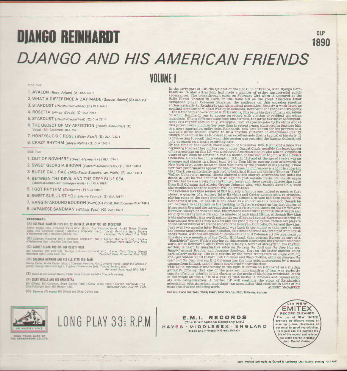 Django And His American Friends Volume 1