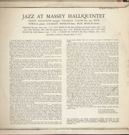 Jazz At Massey Hall