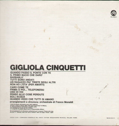 Gigliola Cinquetti Fg5012