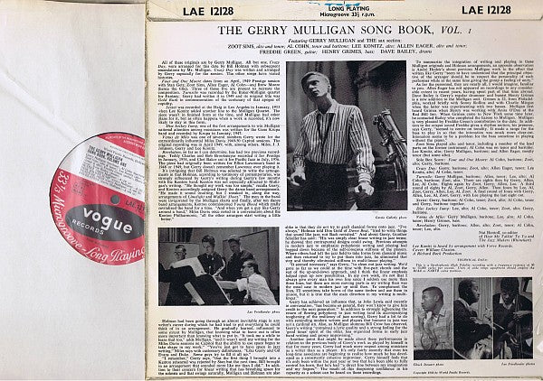 The Gerry Mulligan Songbook Volume 1