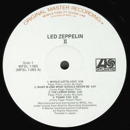 Led Zeppelin 2 Original Master Recording
