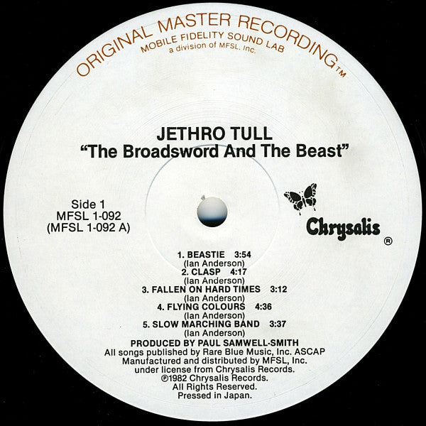 The Broadsword And The Beast Original Master Recording