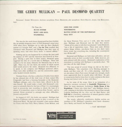 Gerry Mulligan Paul Desmond Quartet