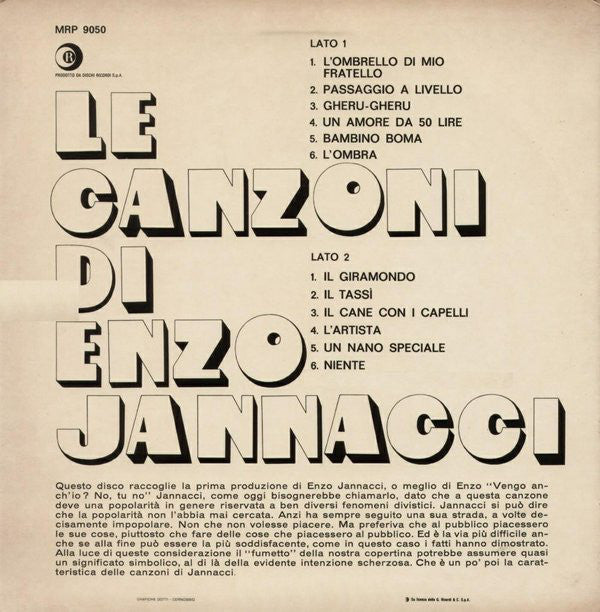 Le Canzoni Di Enzo Jannacci Censored