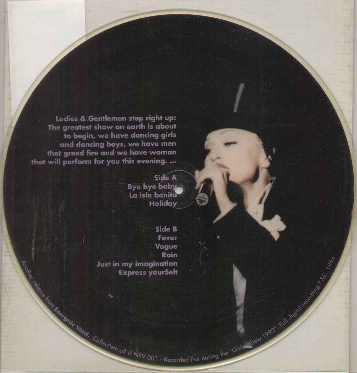 The Girlie Show Picture Disc