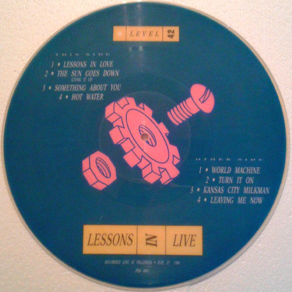 Lessons In Live Picture Disc