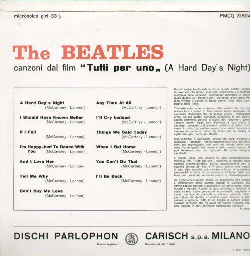 A Hard Day's Night Dal Film Tutti Per Uno