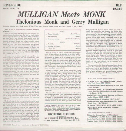 Mulligan Meets Monk