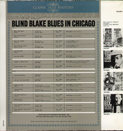 Blind Blake Blues In Chicago