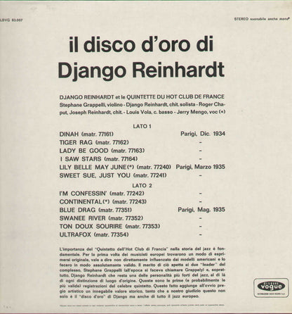 Il Disco D'oro Di Django Reinhardt