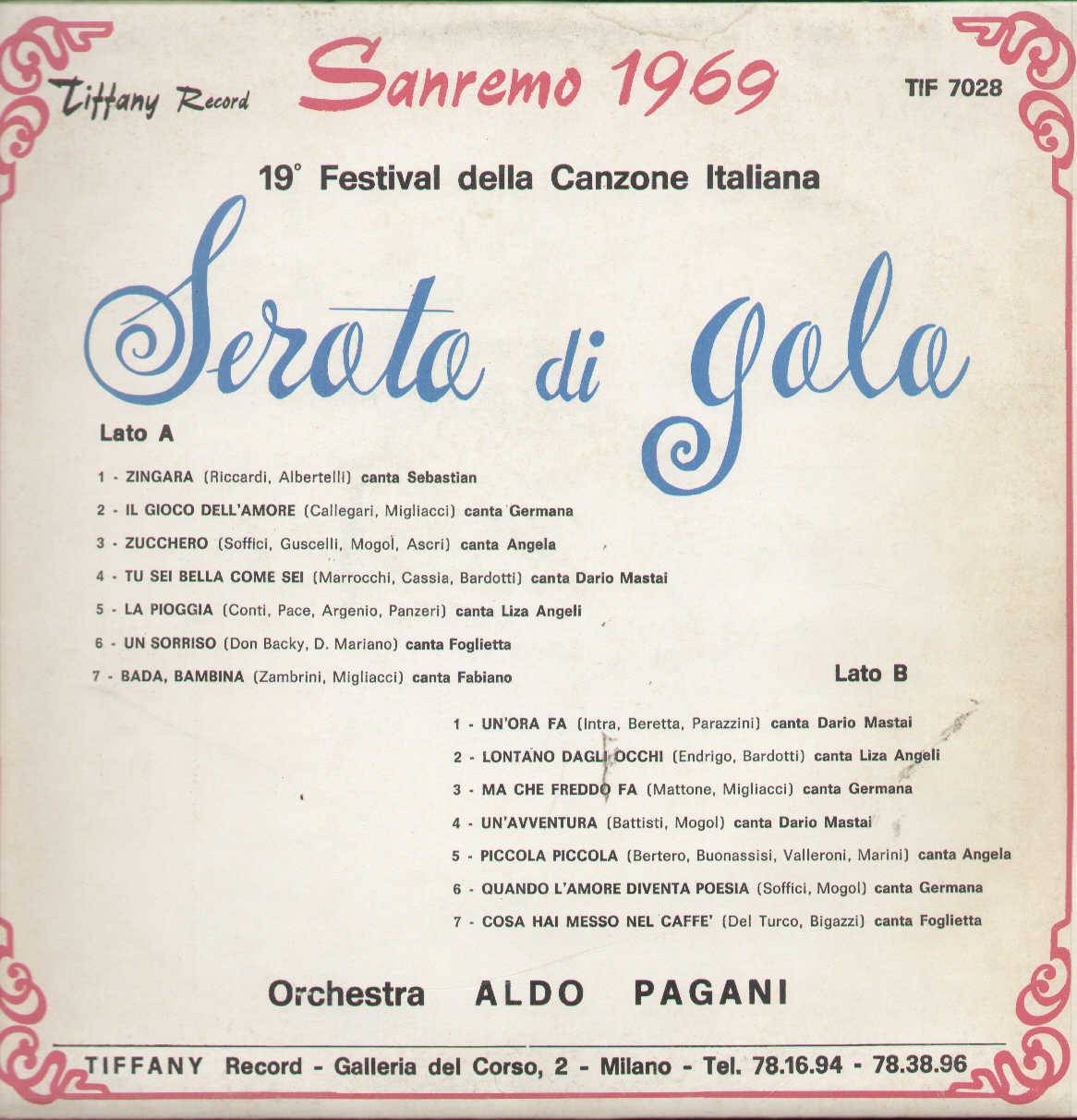 Serata Di Gala Sanremo 1969