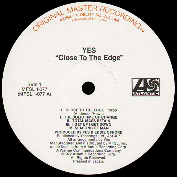 Close To The Edge Original Master Recording