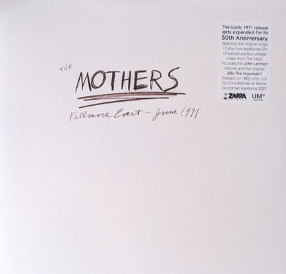 The Mothers 1971 Fillmore East 50th Anniversary