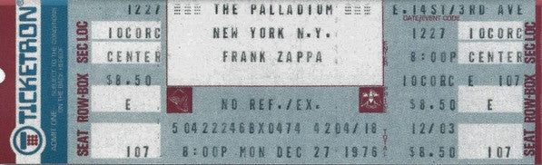 Zappa In New York 40th Anniversary Deluxe Edition BOXSET