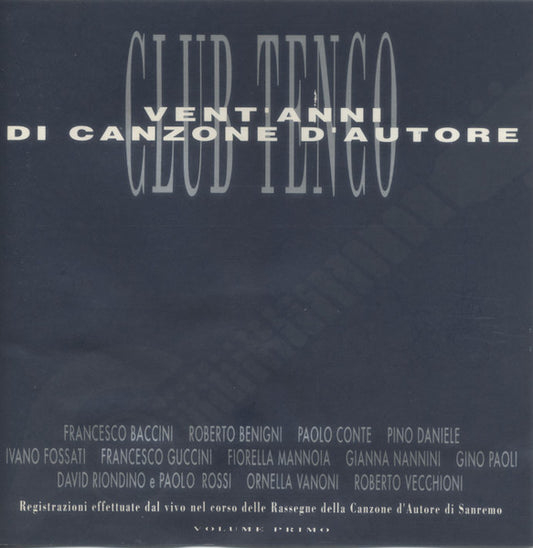 Club Tenco - Vent'Anni Di Canzone D'Autore