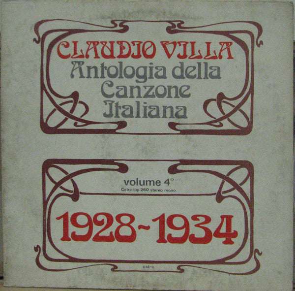 Antologia Della Canzone Italiana Vol.4