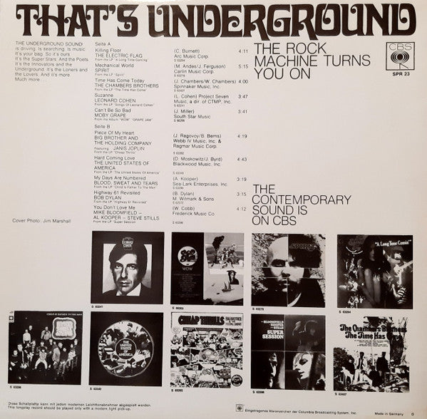 That's Underground The Rock Machine Turns You On