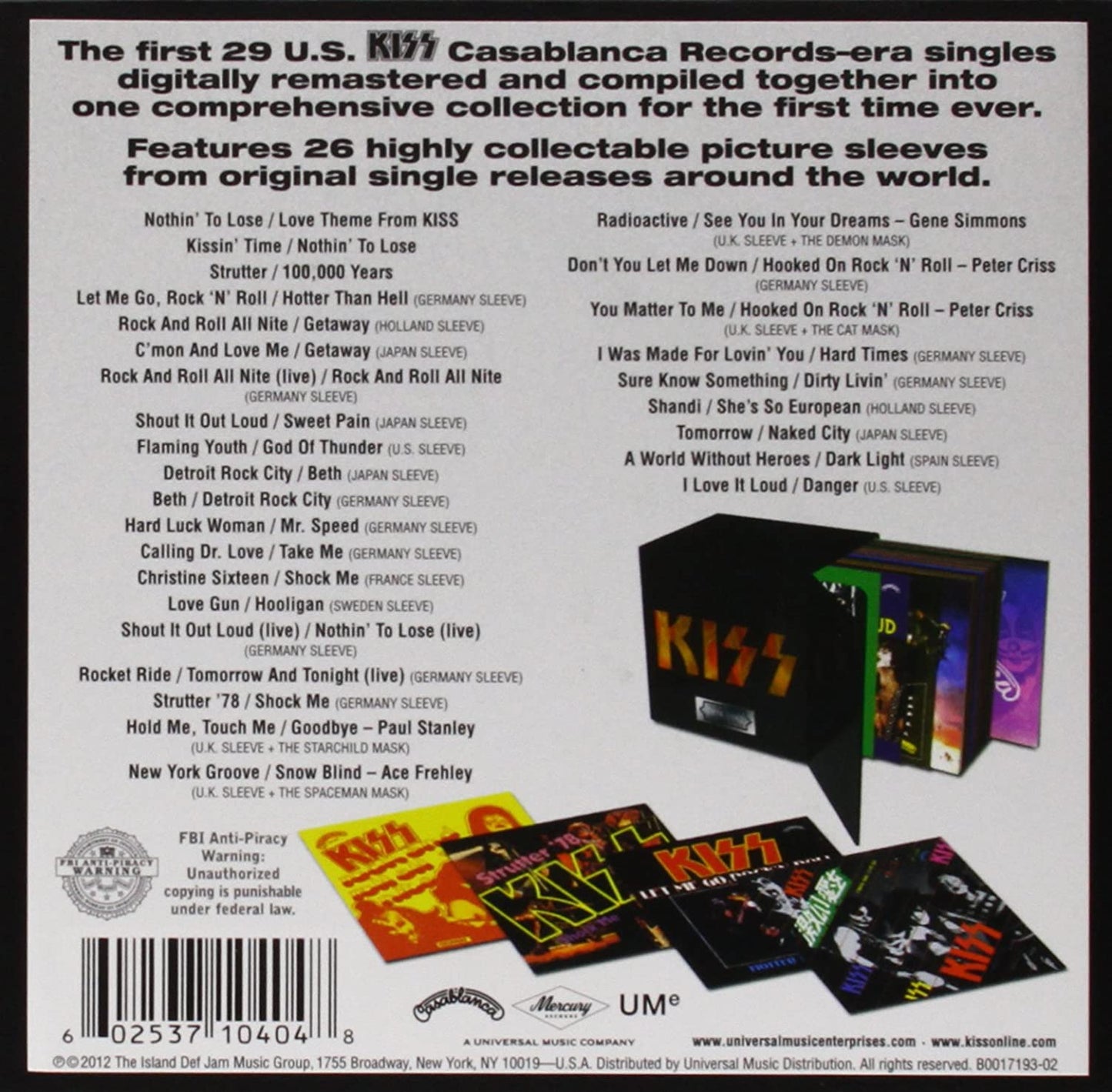 Casablanca Singles 1974 1982 Limited Edition boxset