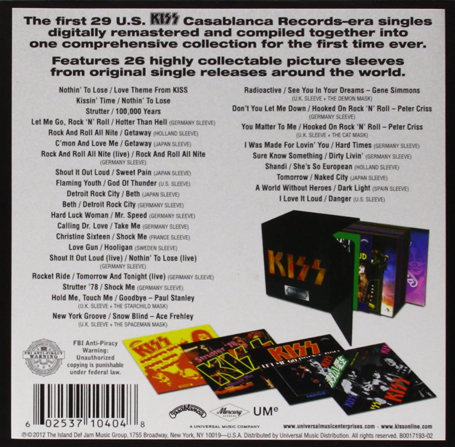 Casablanca Singles 1974 1982 Limited Edition boxset